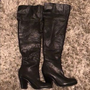 Jessica Simpson Over The Knee Black Boots